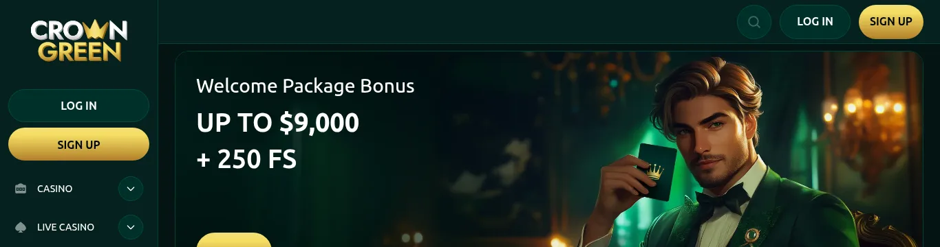 Crowngreen cashier withdrawal screen