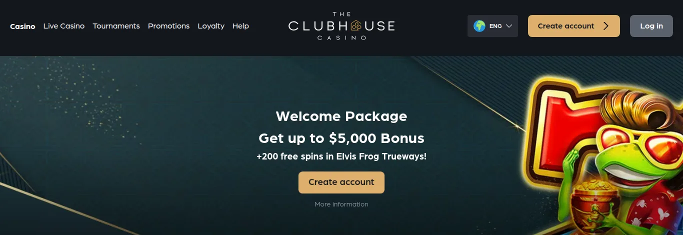 TheClubHouse pokies lobby